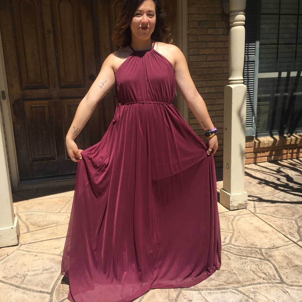 Wine Maxi dress